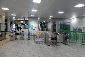東口改札（2019年1月）