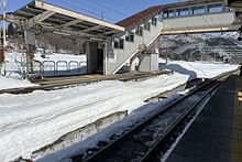 駅プラットホーム（2025年3月）