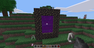 minecloneを導入して作ったネザーゲート。