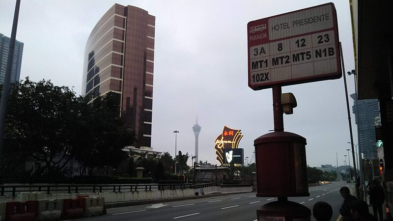 ファイル:Wynn Macau バス停からの風景.jpg