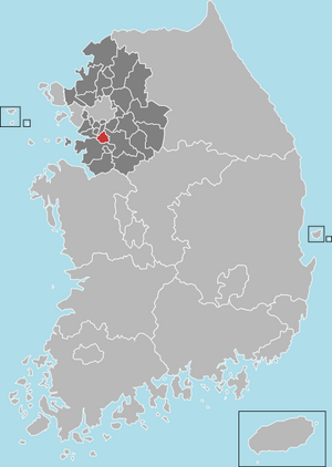 水原市の地図