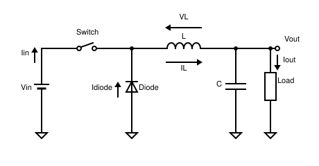 ファイル:Buck converter-circuit.svg