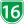 Hanshin Expressway Route Number 16.svg