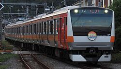 武蔵増戸へ入線する上り電車