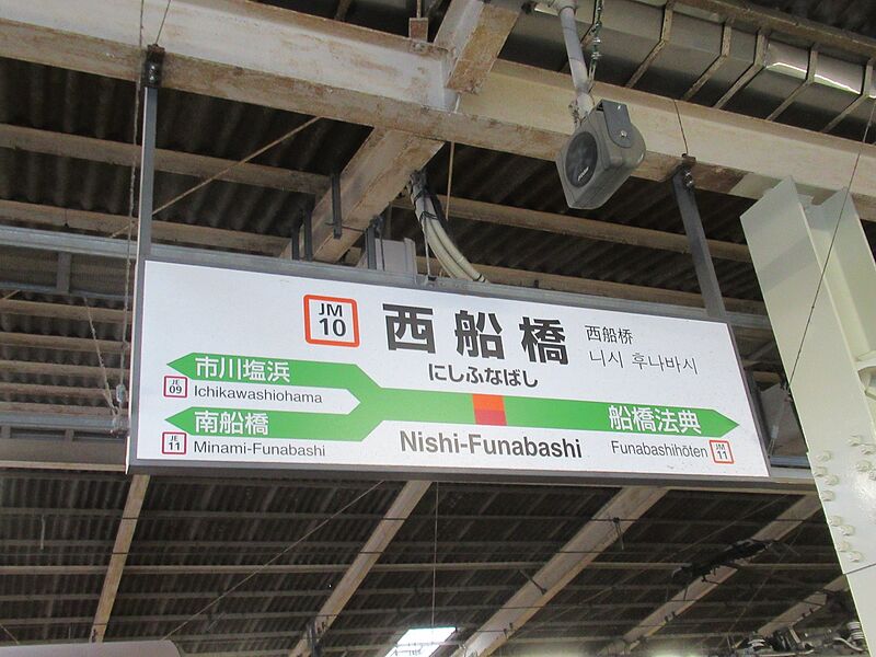 ファイル:Nishi FunabashiST Station Sign.jpg