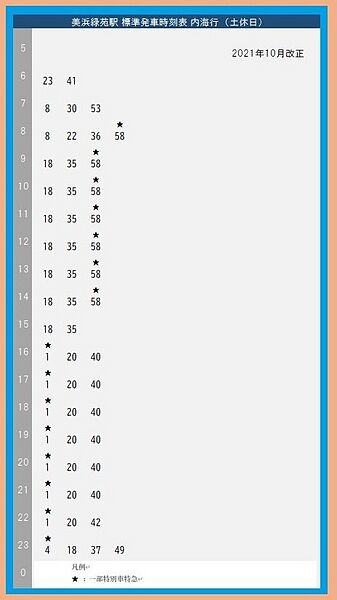 ファイル:Mihama-ryokuen timetable04.2110.jpg